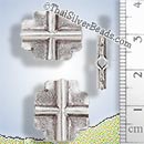 Silver Cross Antiqued Bead - BCUS005 - (1 Piece)