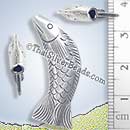 Fish Silver Bead - BSB0015- (1 Piece)