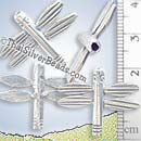 Silver Dragonfly Bead - BSB0104- (1 Piece)