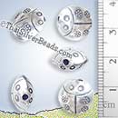 Cute Ladybird Silver Bead - BSB0272 - (1 Piece)