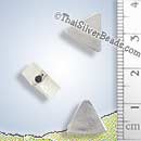 Triangle Silver Bead - BSB0484 - (1 Piece)