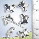 Butterfly Shiny Small Silver Bead - BSB0721 - (1 Piece)