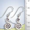 Tribal Swirl Silver Earrings - Earp0070