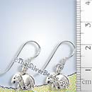 Elephant Silver Earrings - Earp0076