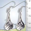 Silver Flower Earrings - Thailand - Earp0243