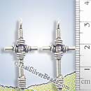 Silver Cross Oxidized Pendant - P0149- (1 Piece)