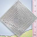 Large Diamond Shape Maze Silver Pendant - P0344- (1 Piece)