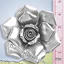 Hill Tribe Rose Silver Pendant - P0455- (1 Piece)