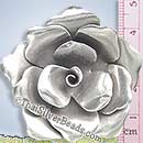Large Karen Silver Thai Rose Pendant - P0460- (1 Piece)