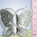 Queen Butterfly Silver Pendant - P0482 - (1 Piece)