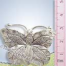 Hill Tribe Butterfly Silver Pendant - P0489 - (1 Piece)