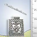 Silver Abstract Picture Design Pendant - P0544- (1 Piece)
