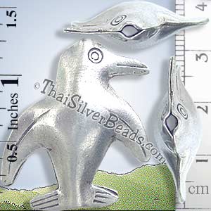 Penguin Silver Bead - BSB0007- (1 Piece)_1