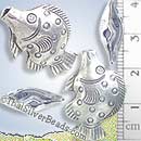Fish Silver Hill Tribe Bead - BSB0012- (1 Piece)