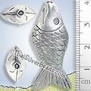 Silver Fish Bead - BSB0016- (1 Piece)