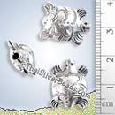 Silver Turtle Bead - BSB0032A- (1 Piece)