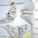 Silver Butterfly Bead - BSB0107- (1 Piece)