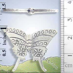 Hill Tribe Silver Butterfly Bead - BSB0109- (1 Piece)_1