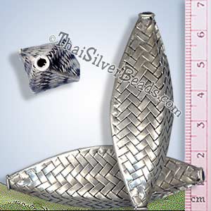 Silver Bead - Woven - BSB0199 - 1 Piece_1