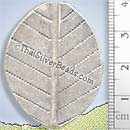Silver Bead - Leaf - BSB0208 - (1 Piece)