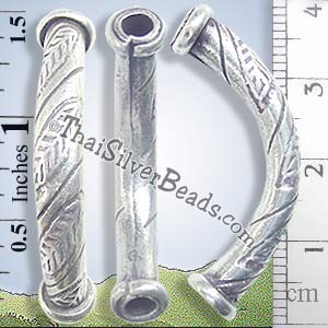 Silver Bead - Tube - BSB0340- (1 Piece)_1