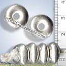 Silver Donut Ring Bead - BSB0475 - (1 Piece)