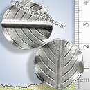 Leaf Silver Bead - BSB0607 - (1 Piece)