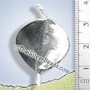 Circular Twisted Disc Silver Bead - BSB0652 - (1 Piece)