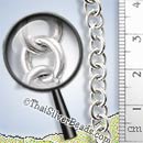 Silver Circular Open Link Chain - C0010 - 28 inch
