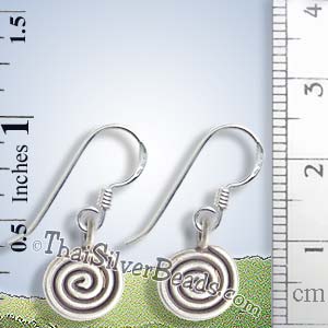 Silver Swirl Earrings - Earp0043_1