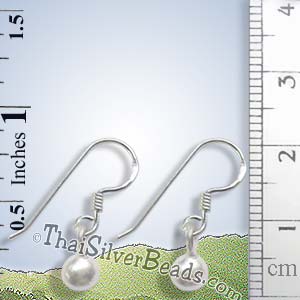 Liquid Silver Bead Earrings - Earp0047_1