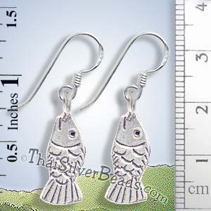 Fish Silver Earrings - Earp0093_1