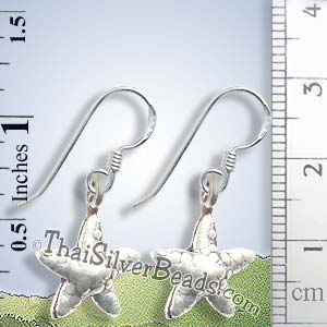 Starfish Earrings - Silver - Earp0099_1