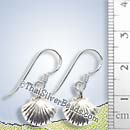 Scallop Shell Silver Earrings - Earp0100