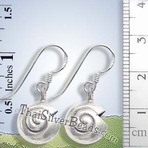 Snail Shell Silver Earrings -  Earp0102_1