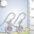 Silver Flower Pattern Earring - Earp0147
