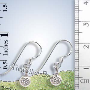 Silver Print Beaded Earrings - Earp0150_1