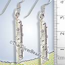 Drop Tube Silver Earrings - Earp0209