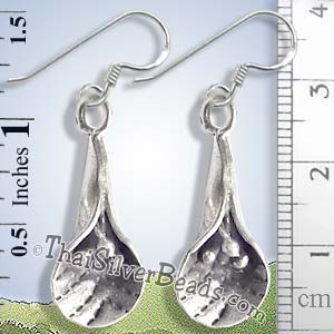 Silver Flower Earrings - Thailand - Earp0243_1