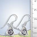 Rose Charm Silver Earrings - Earp0426