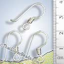 Silver Earwires - F002 - (Pack of 2 = 1 Pair)