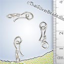 Silver Clasps - Hook - F009 - (1 Piece)