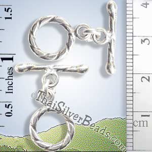 Discontinued Twisted Silver Toggles - F027 - (1 Piece)_1