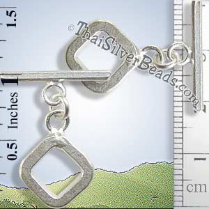 Bar & Ring Silver Toggles - F038 - (1 Piece)_1