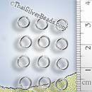 Hill Tribe Small Silver Open Jump Ring - F069 - (1 Piece)