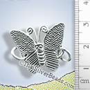 Butterfly Silver Clasp - F095 - (1 Piece)