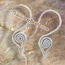 Hilltribe Spiral Silver Earrings Set - Earethnic018