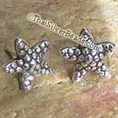 Small Starfish Silver Stud Earrings Set - 13 mm x 13 mm - Earethnic205