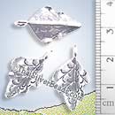 River Birch Silver Leaf Pendant - P0006- (1 Piece)