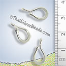 Hill Tribe Hooped Silver Charm - P0051- (1 Piece)